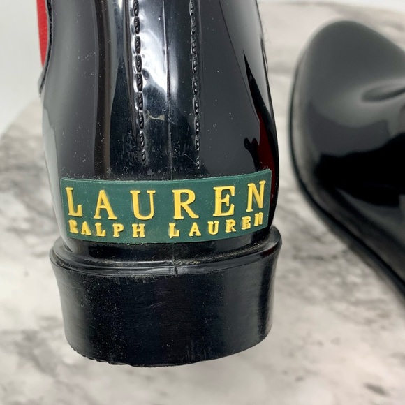 Lauren Ralph Lauren Tally Chelsea Rain Booties 6 Academic Preppy Classic Neural - Picture 11 of 13